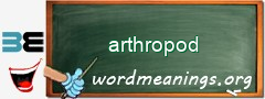 WordMeaning blackboard for arthropod